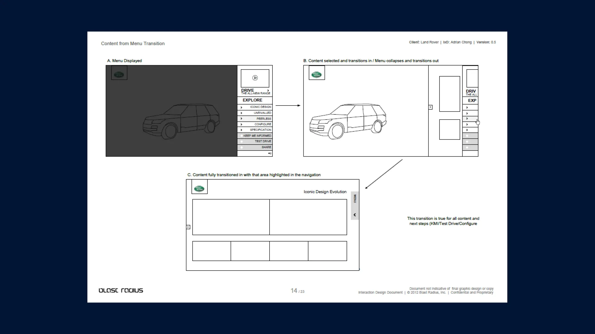 Range Rover L405 Microsite UX Design